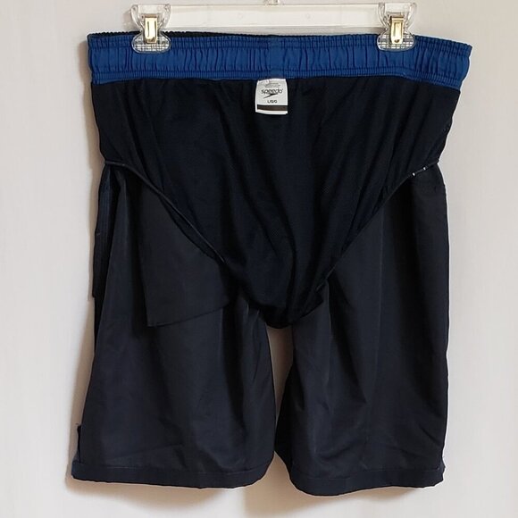 Speedo - Mens Navy Blue Swim Shorts. Size Large - Picture 4 of 7